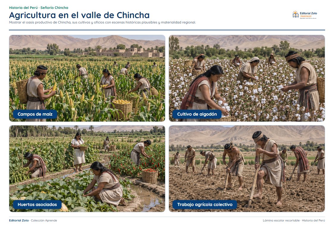 Vista previa de la lámina: Agricultura en el valle de Chincha