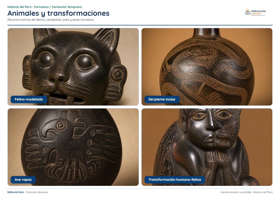 Vista previa de la lámina: Animales y transformaciones