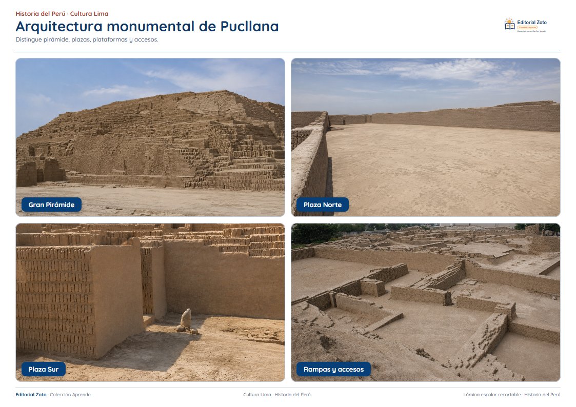 Vista previa de la lámina: Arquitectura monumental de Pucllana