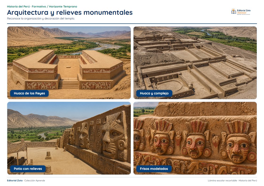 Vista previa de la lámina: Arquitectura y relieves monumentales