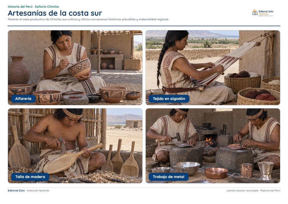 Vista previa de la lámina: Artesanías de la costa sur