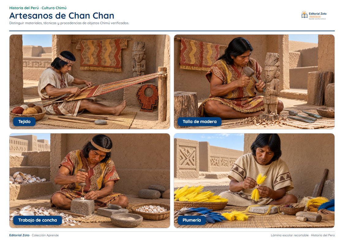 Imagen representativa de Artesanos, textiles, madera y concha