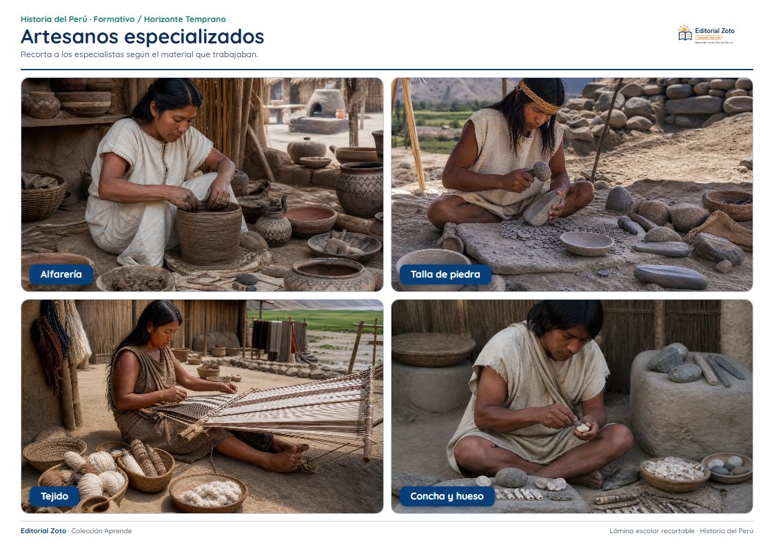 Vista previa de la lámina: Artesanos especializados