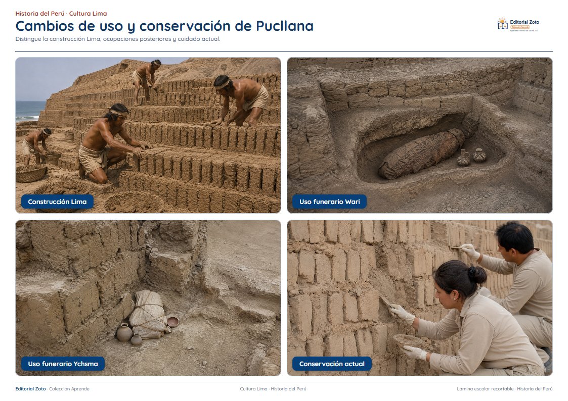 Vista previa de la lámina: Cambios de uso y conservación de Pucllana