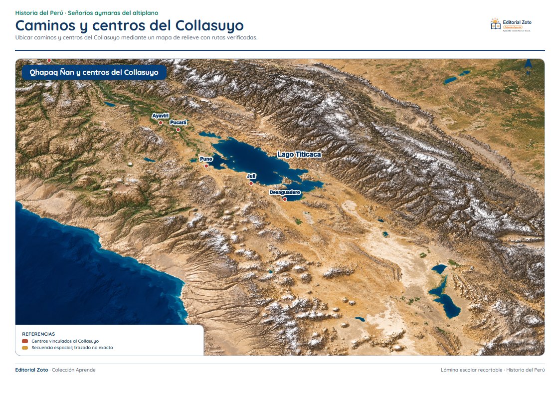 Vista previa de la lámina: Caminos y centros del Collasuyo