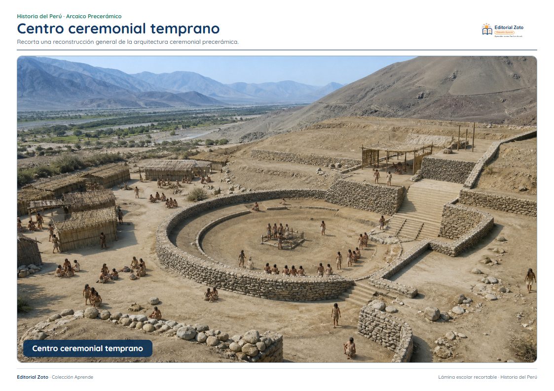 Vista previa de la lámina: Centro ceremonial temprano