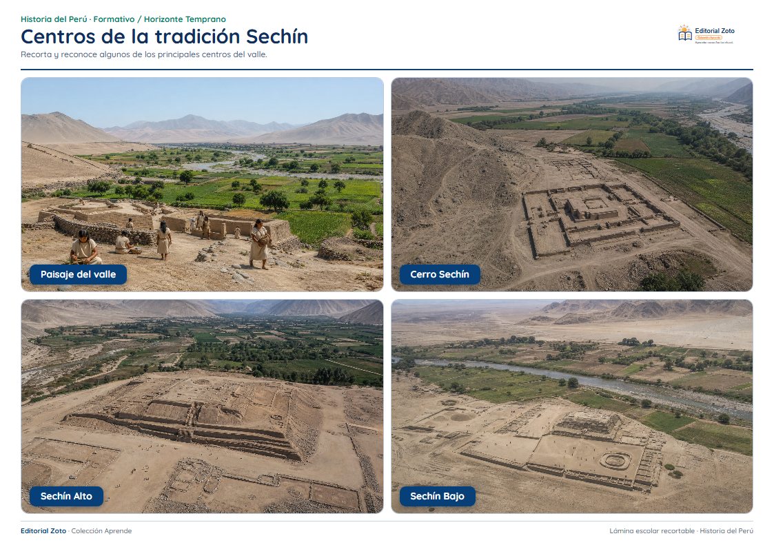 Vista previa de la lámina: Centros de la tradición Sechín