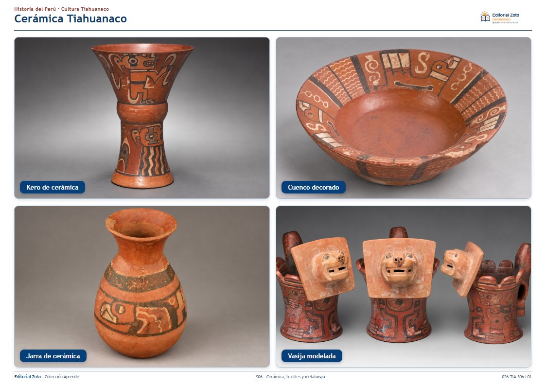 Imagen representativa de Cerámica, textiles y metalurgia