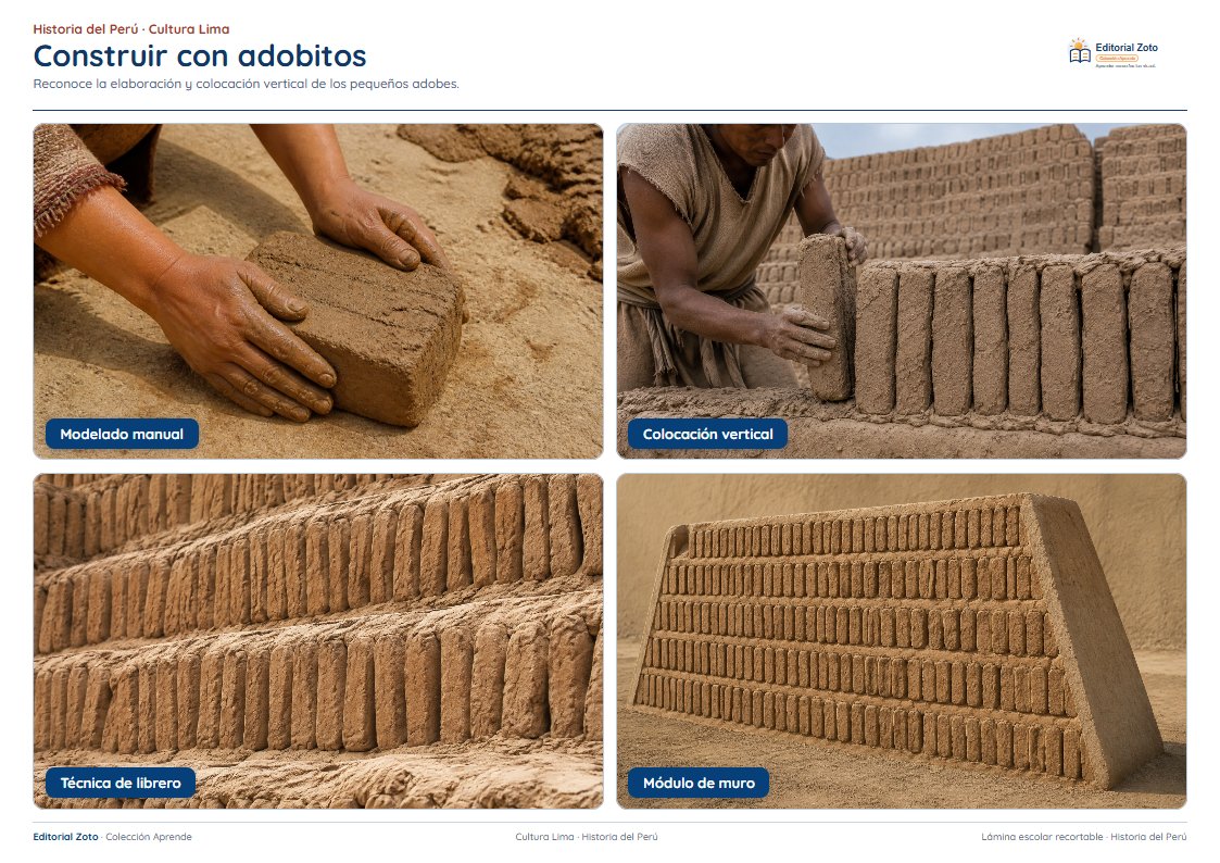 Vista previa de la lámina: Construir con adobitos