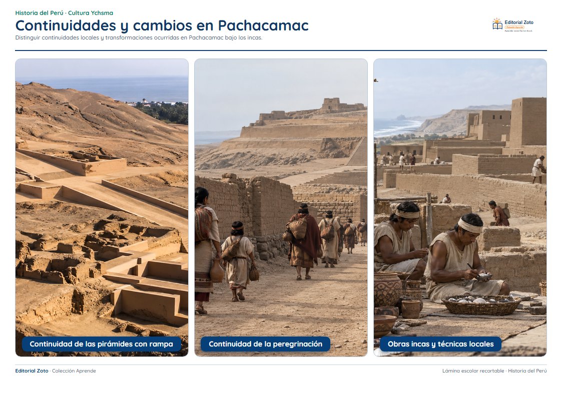 Vista previa de la lámina: Continuidades y cambios en Pachacamac