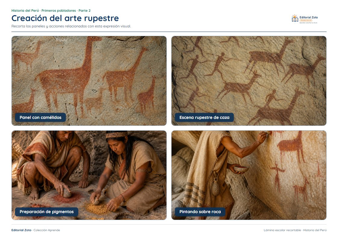 Vista previa de la lámina: Creación del arte rupestre