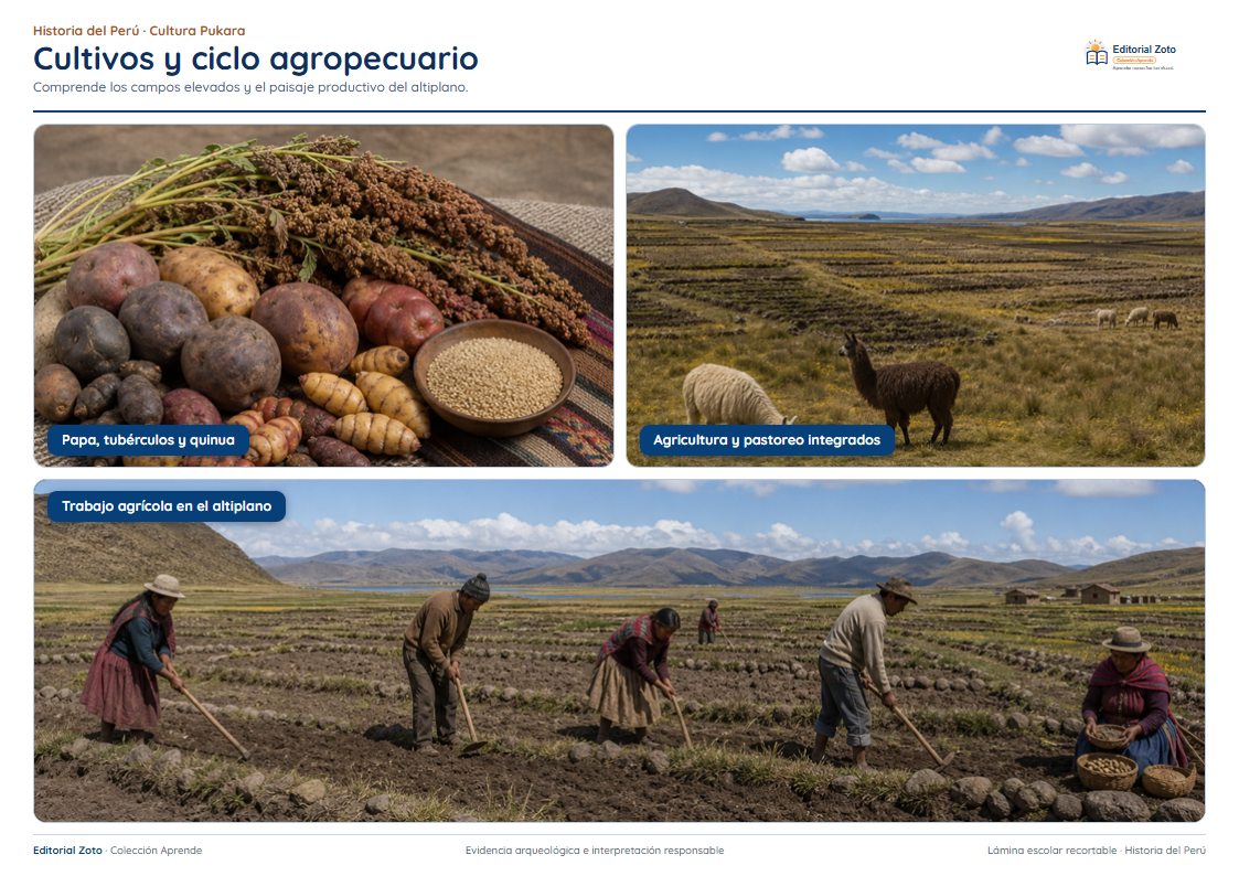 Vista previa de la lámina: Cultivos y ciclo agropecuario
