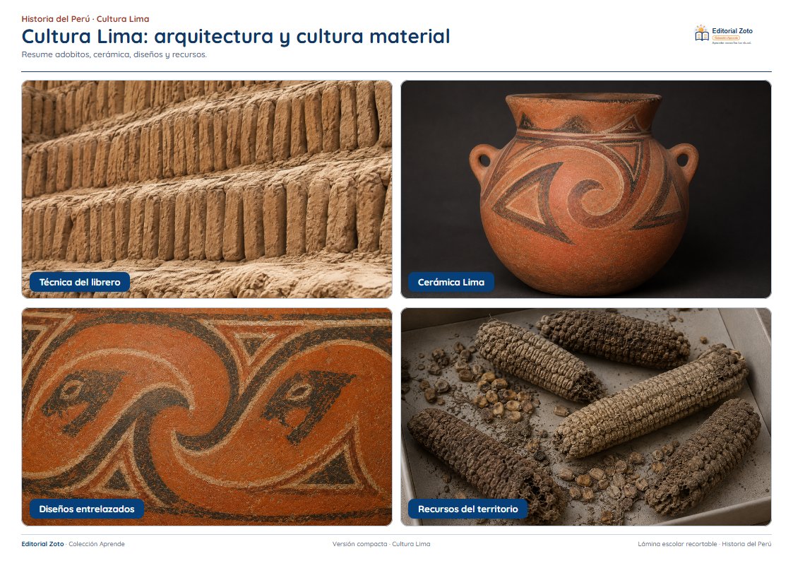 Vista previa de la lámina: Cultura Lima: arquitectura y cultura material