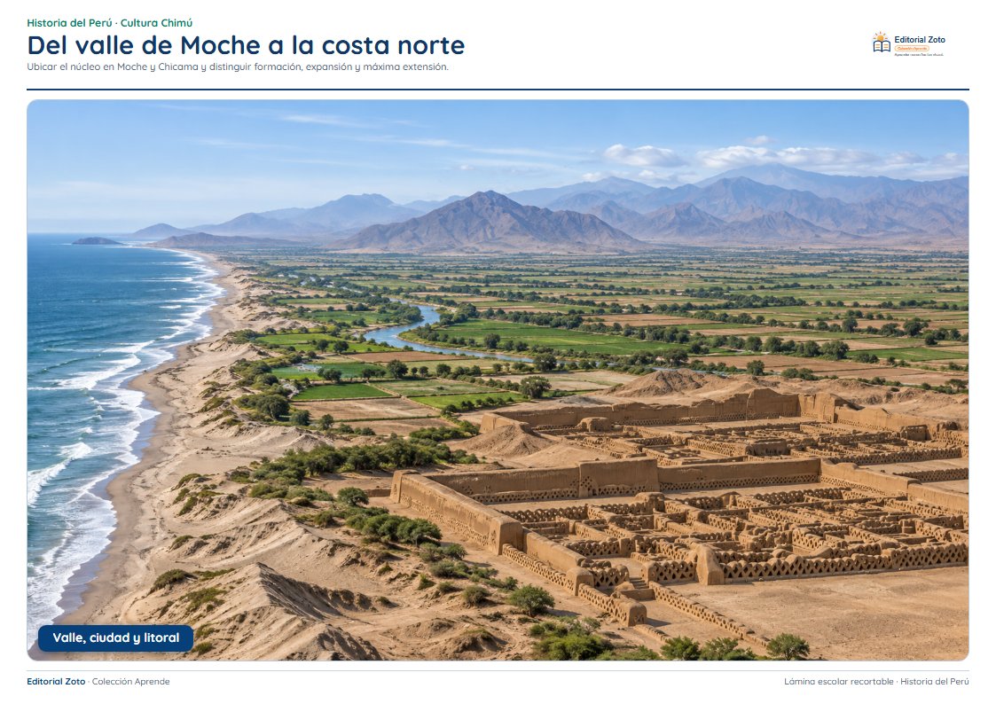 Vista previa de la lámina: Del valle de Moche a la costa norte