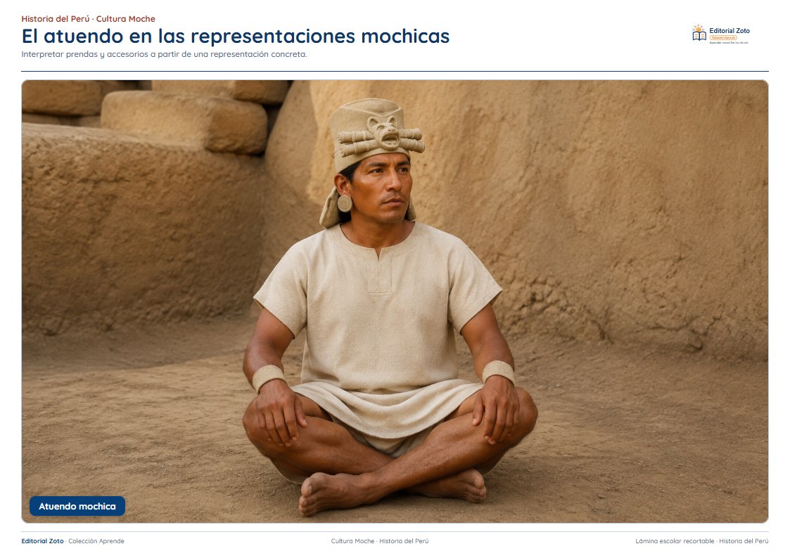 Vista previa de la lámina: El atuendo en las representaciones mochicas