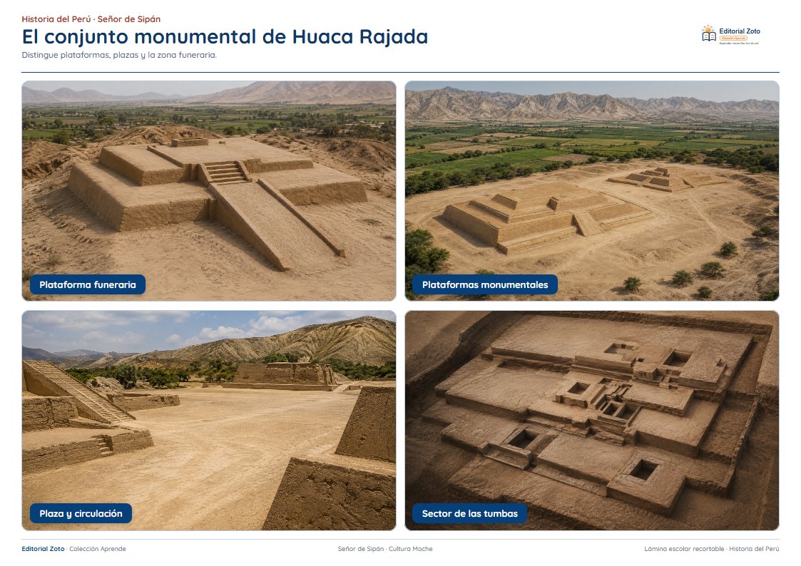 Vista previa de la lámina: El conjunto monumental de Huaca Rajada
