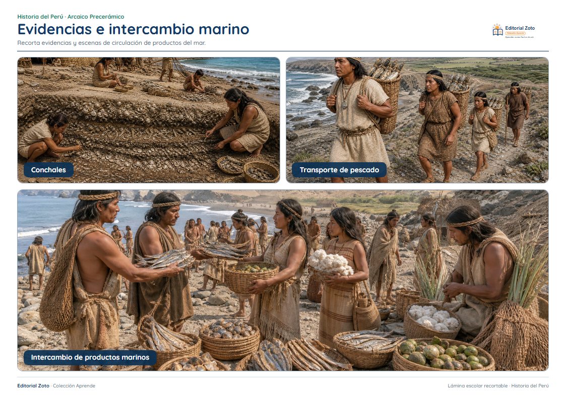 Vista previa de la lámina: Evidencias e intercambio marino