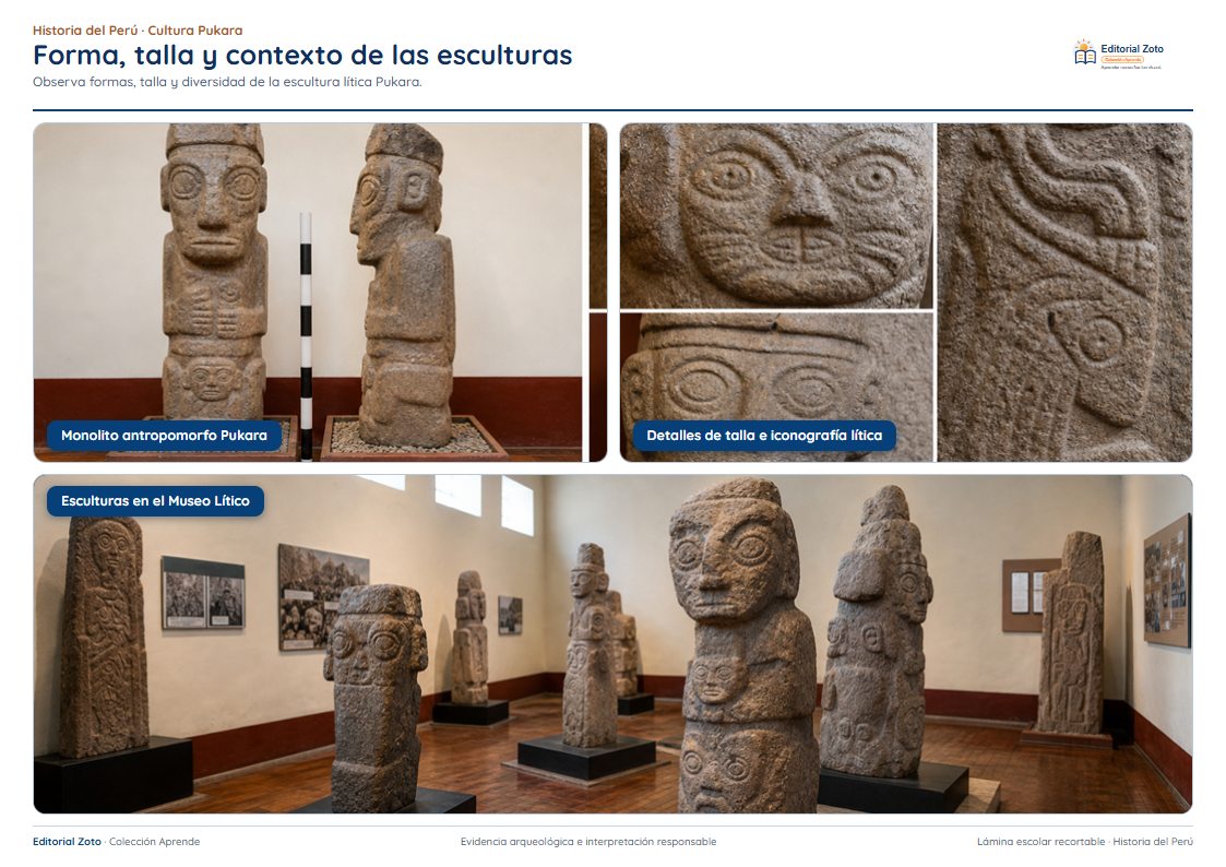 Vista previa de la lámina: Forma, talla y contexto de las esculturas