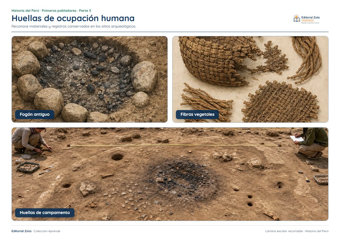Vista previa de la lámina: Huellas de ocupación humana