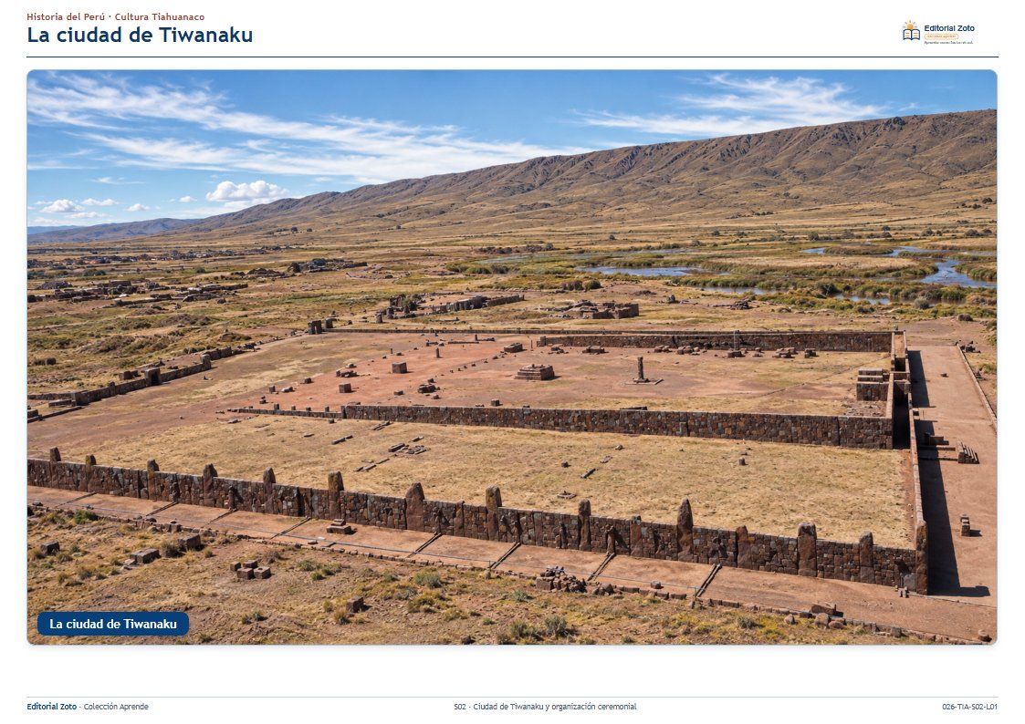Imagen representativa de Ciudad de Tiwanaku y organización ceremonial