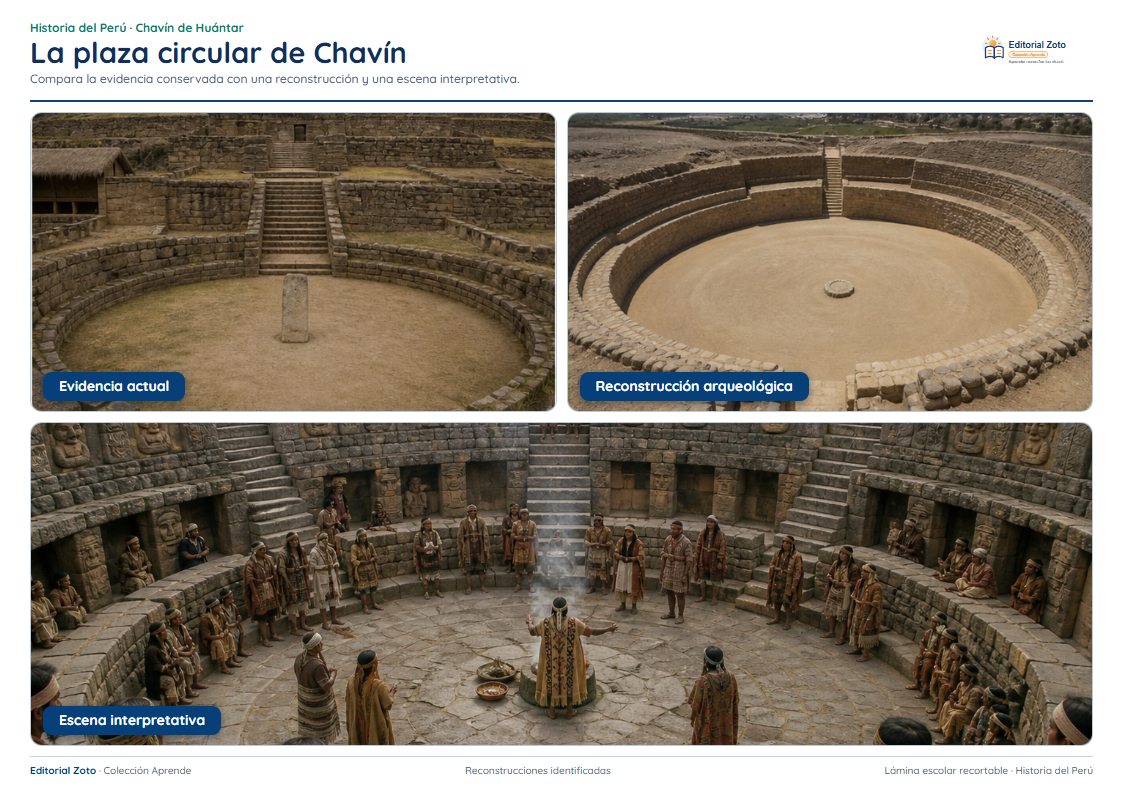 Imagen representativa de Plaza circular evidencia reconstrucción interpretación