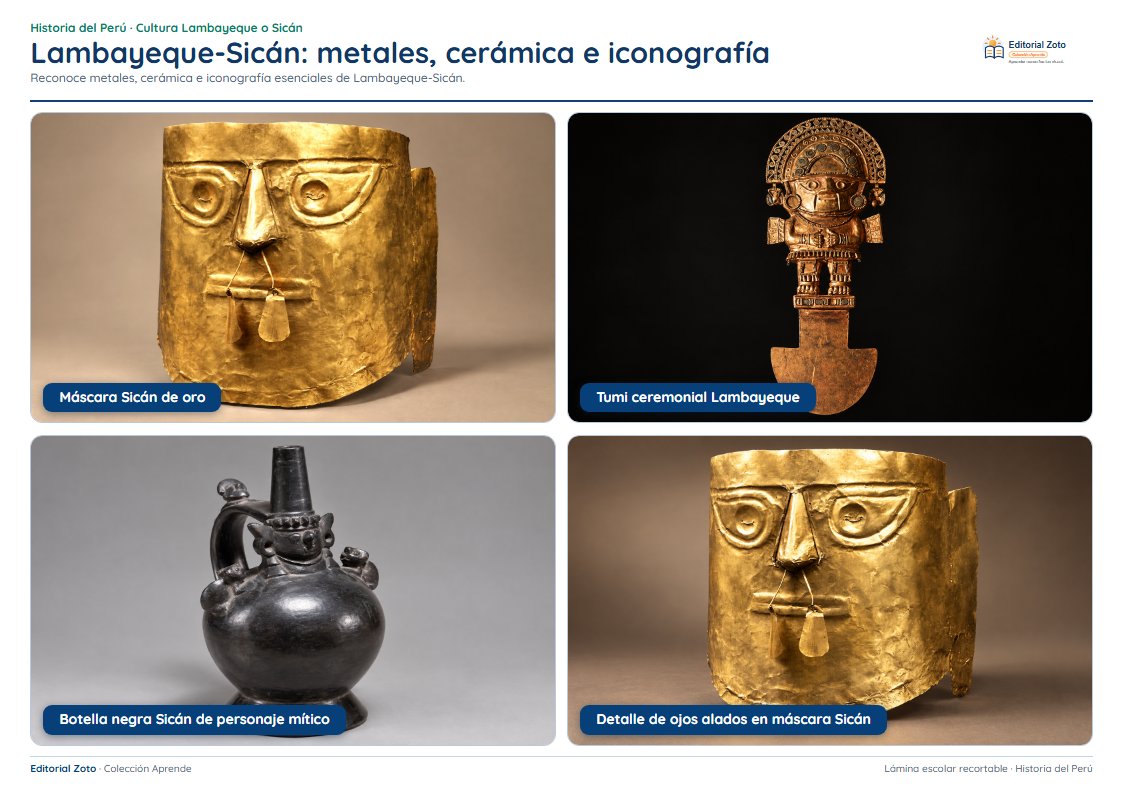 Vista previa de la lámina: Lambayeque-Sicán: metales, cerámica e iconografía