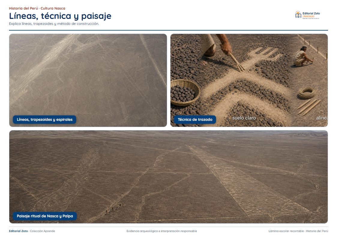 Vista previa de la lámina: Líneas, técnica y paisaje