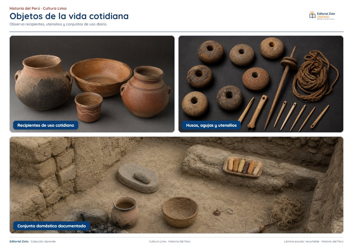 Vista previa de la lámina: Objetos de la vida cotidiana