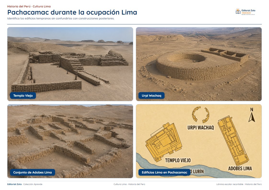 Vista previa de la lámina: Pachacamac durante la ocupación Lima