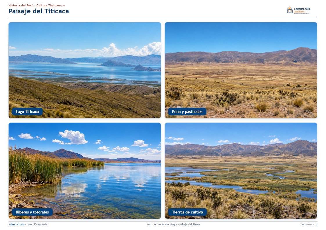 Vista previa de la lámina: Paisaje del Titicaca