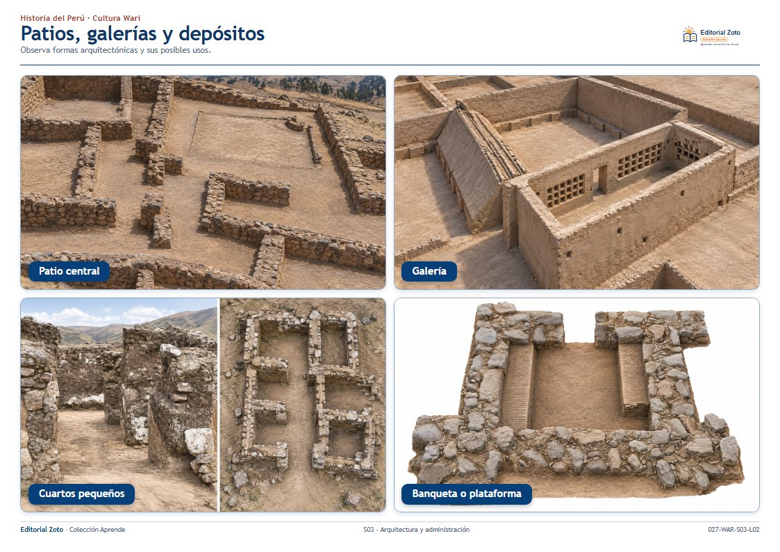 Vista previa de la lámina: Patios, galerías y depósitos