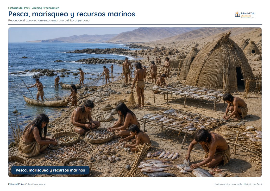 Vista previa de la lámina: Pesca, marisqueo y recursos marinos