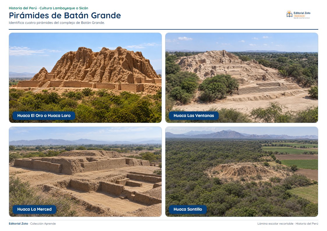 Vista previa de la lámina: Pirámides de Batán Grande