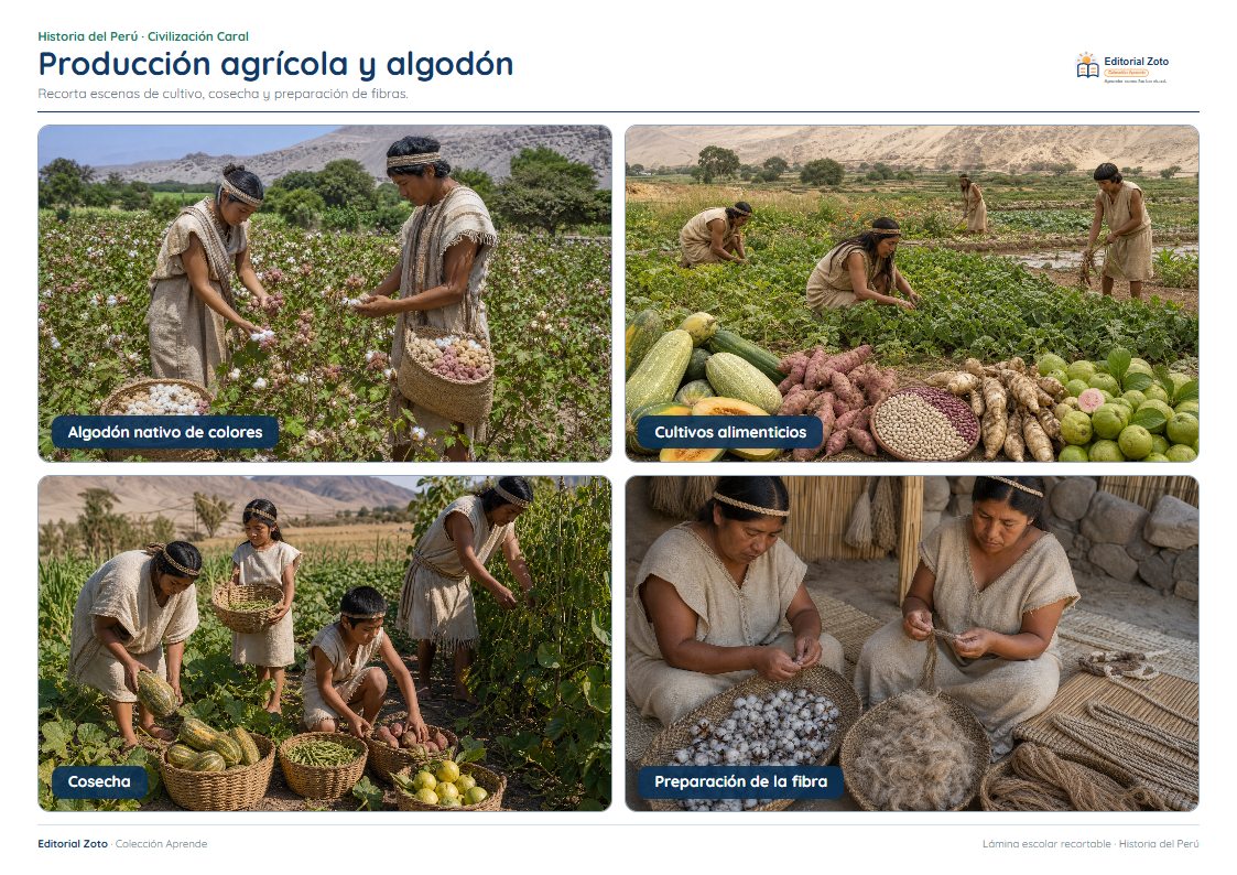Vista previa de la lámina: Producción agrícola y algodón