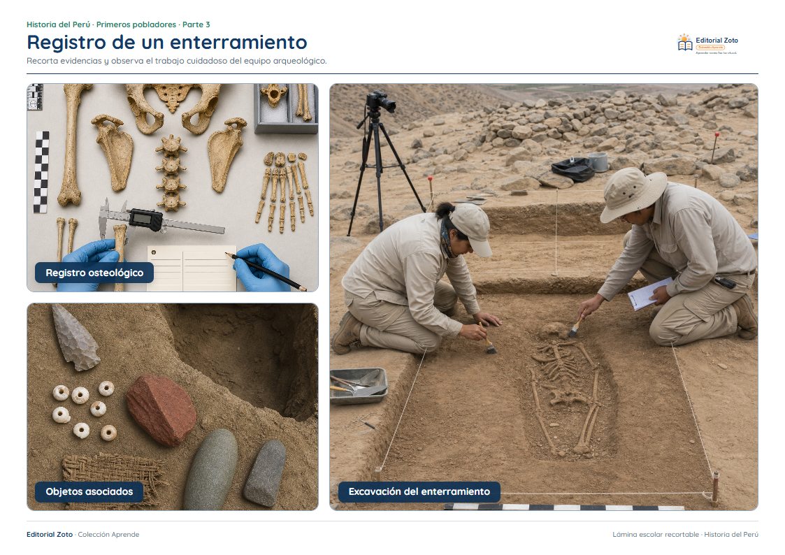 Vista previa de la lámina: Registro de un enterramiento
