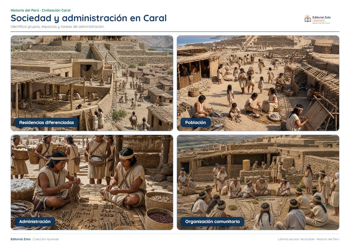 Vista previa de la lámina: Sociedad y administración en Caral