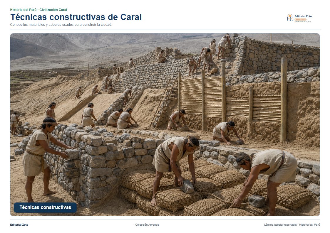 Imagen representativa de Técnicas constructivas de Caral
