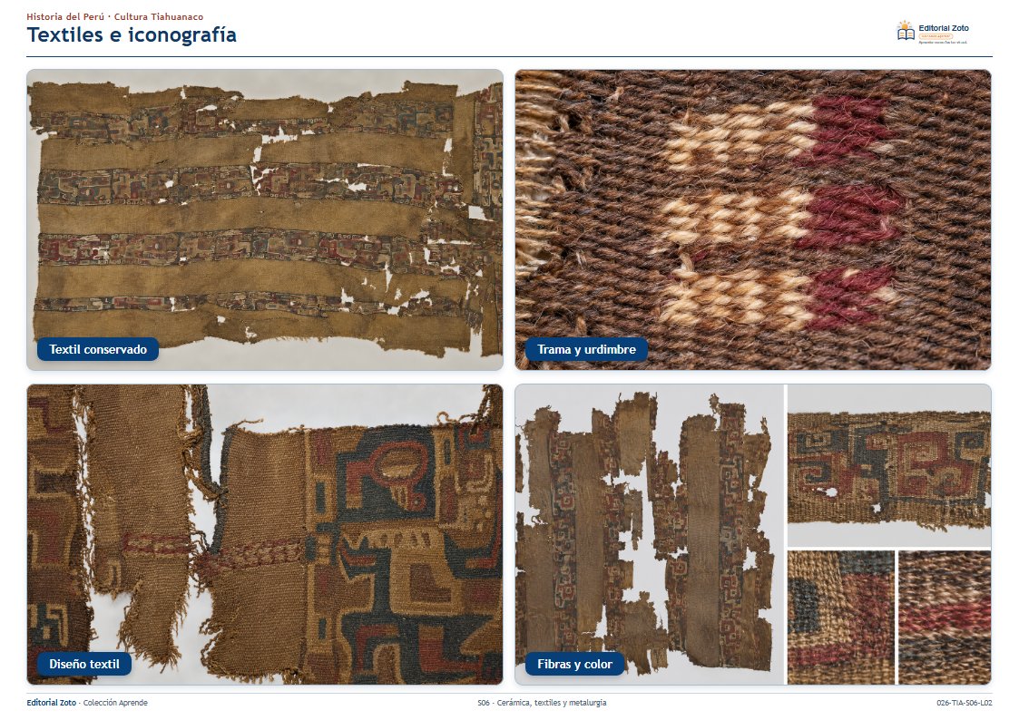 Vista previa de la lámina: Textiles e iconografía