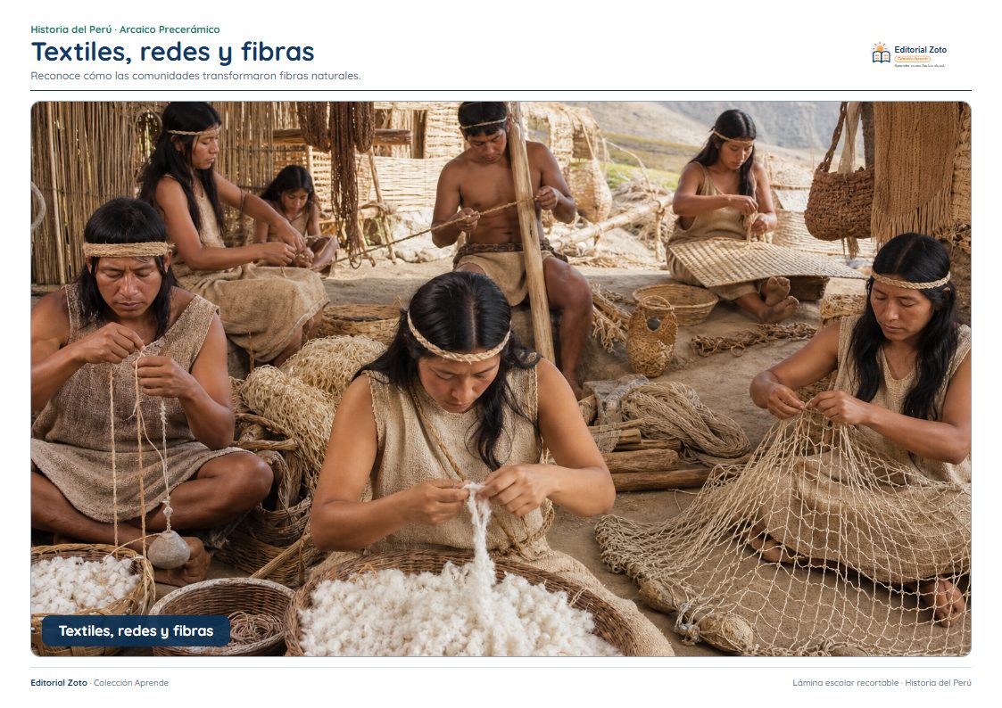 Vista previa de la lámina: Textiles, redes y fibras