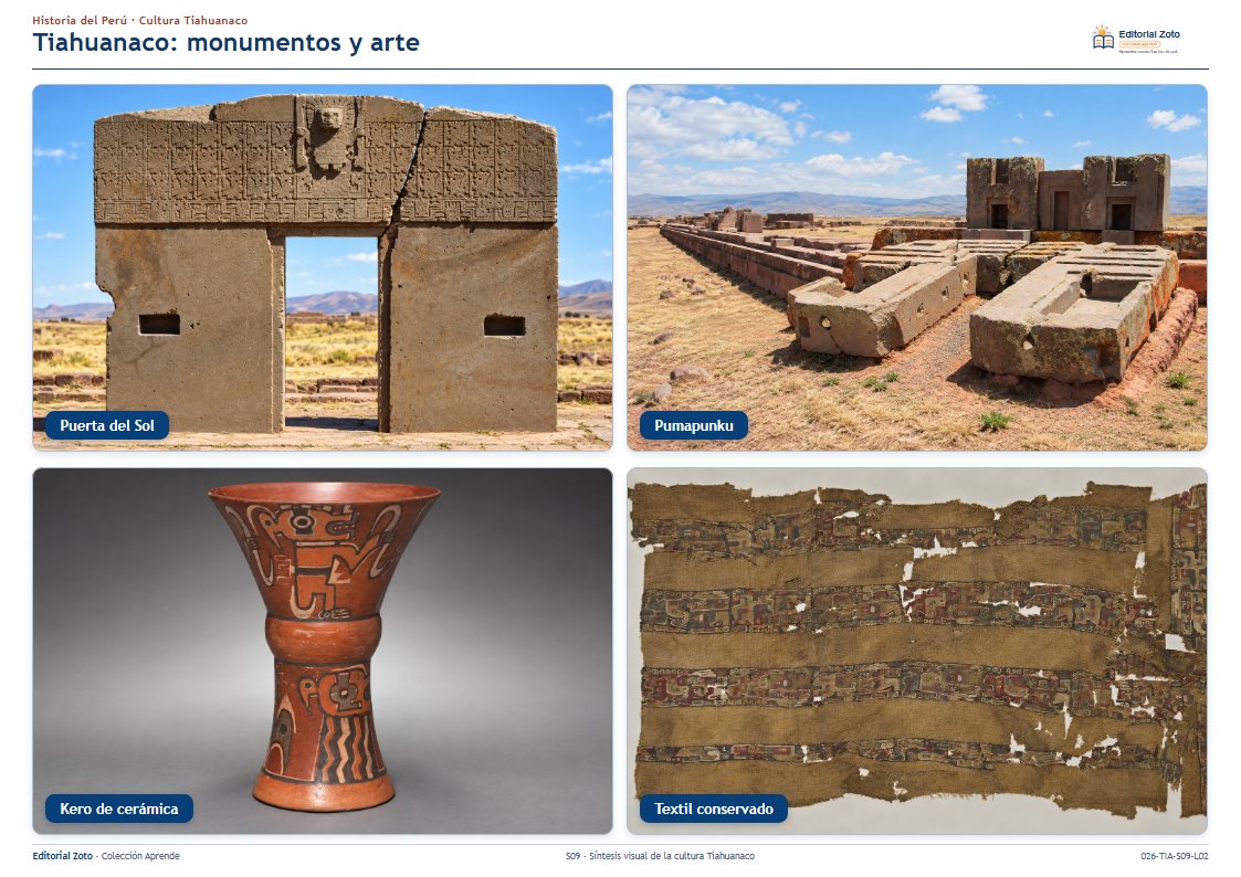 Vista previa de la lámina: Tiahuanaco: monumentos y arte