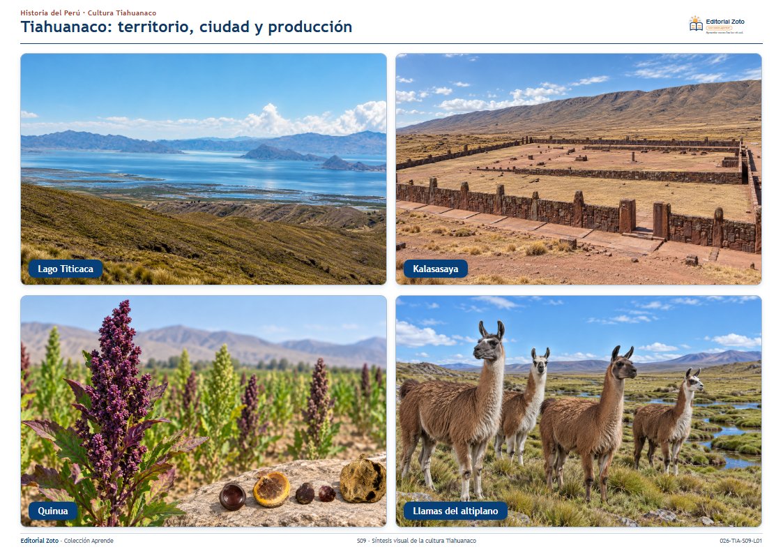 Imagen representativa de Síntesis visual de la cultura Tiahuanaco