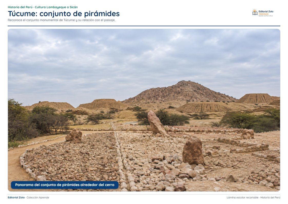 Vista previa de la lámina: Túcume: conjunto de pirámides