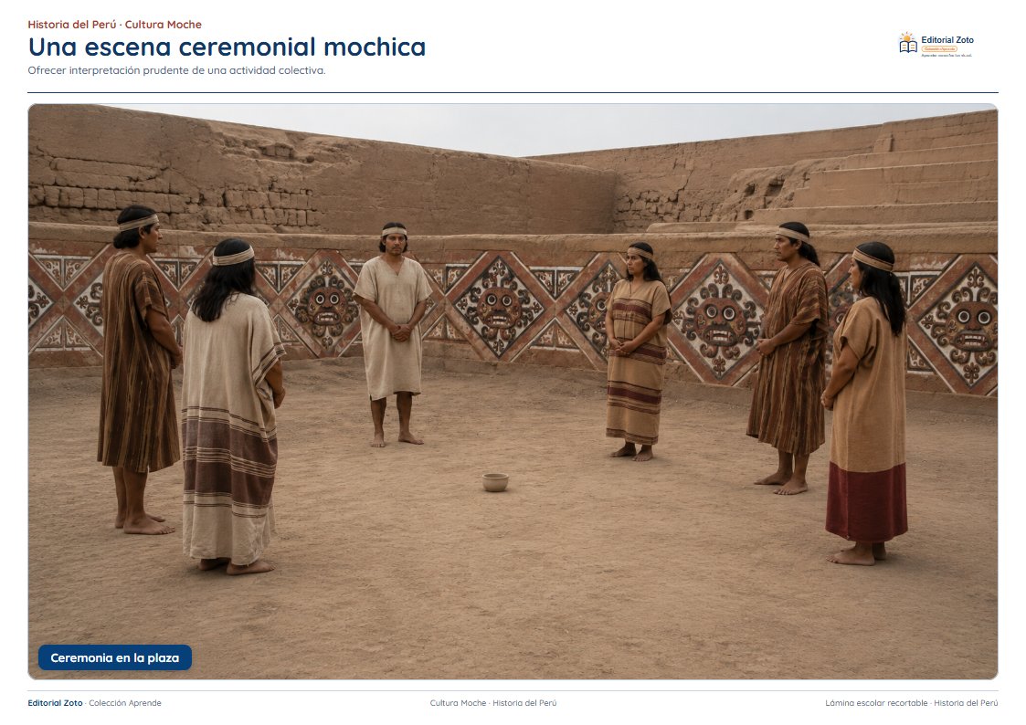 Vista previa de la lámina: Una escena ceremonial mochica