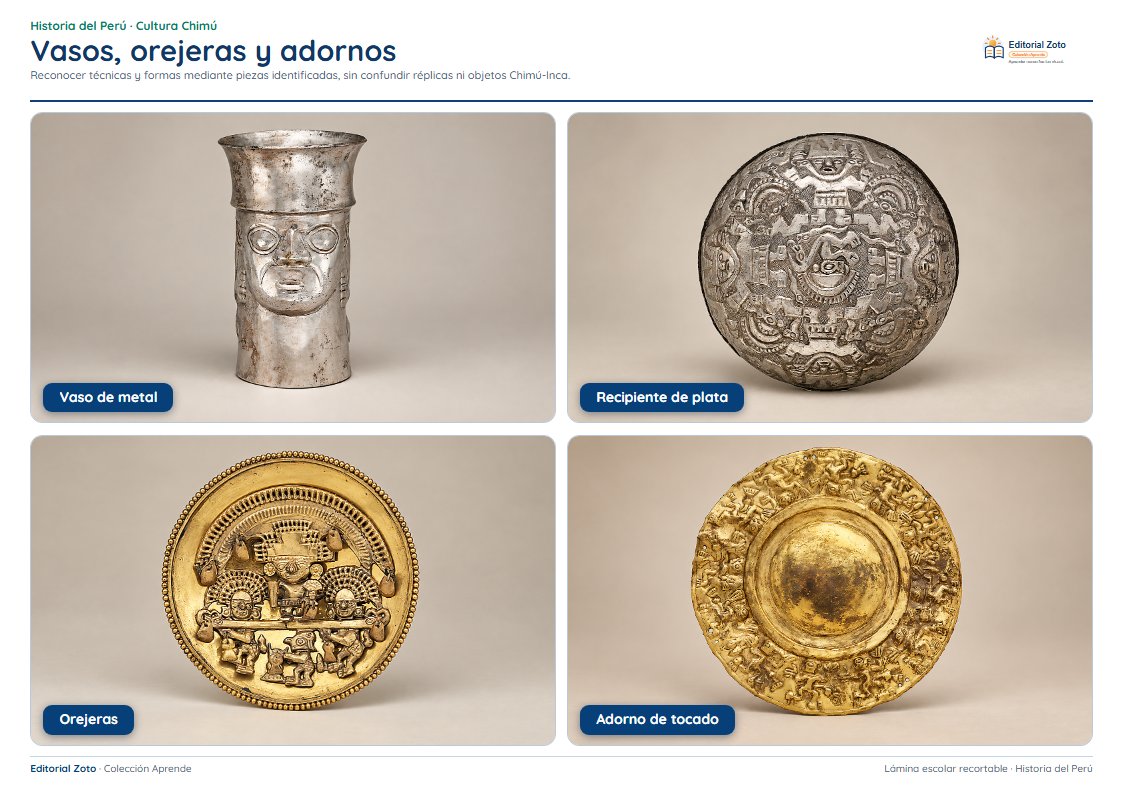 Vista previa de la lámina: Vasos, orejeras y adornos