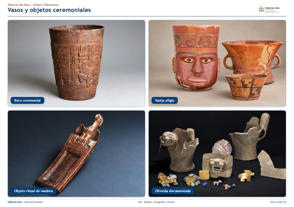 Vista previa de la lámina: Vasos y objetos ceremoniales