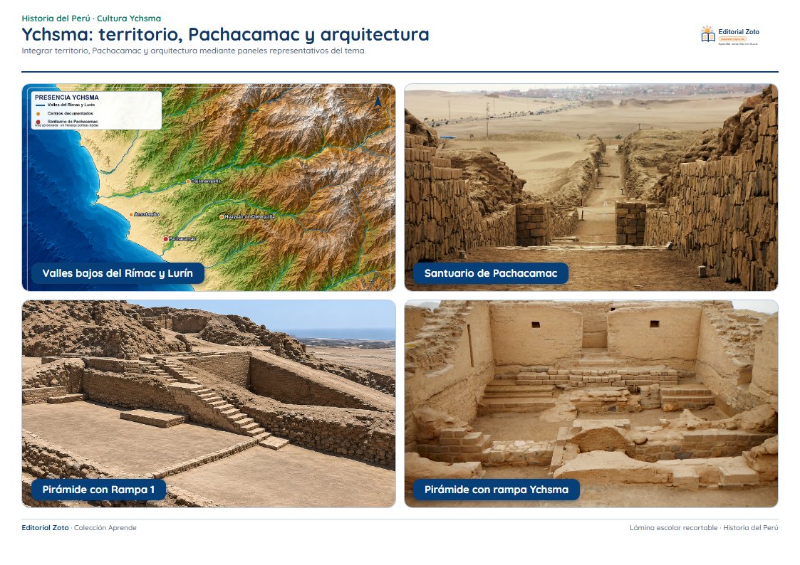 Vista previa de la lámina: Ychsma: territorio, Pachacamac y arquitectura